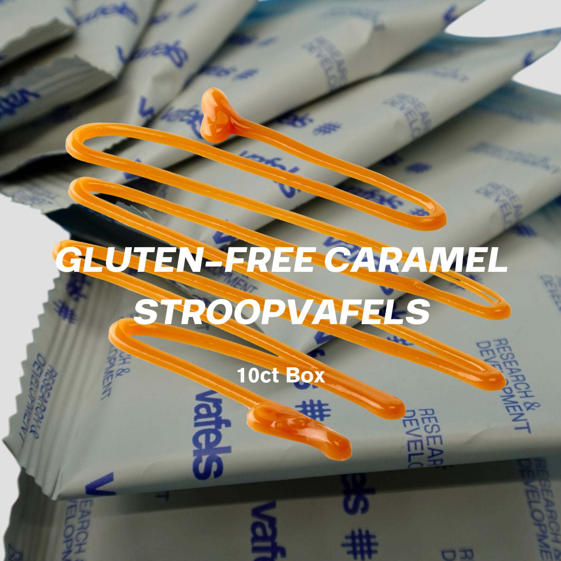 Gluten-Free Caramel Stroopvafels - Box of 10 - Now Shipping!