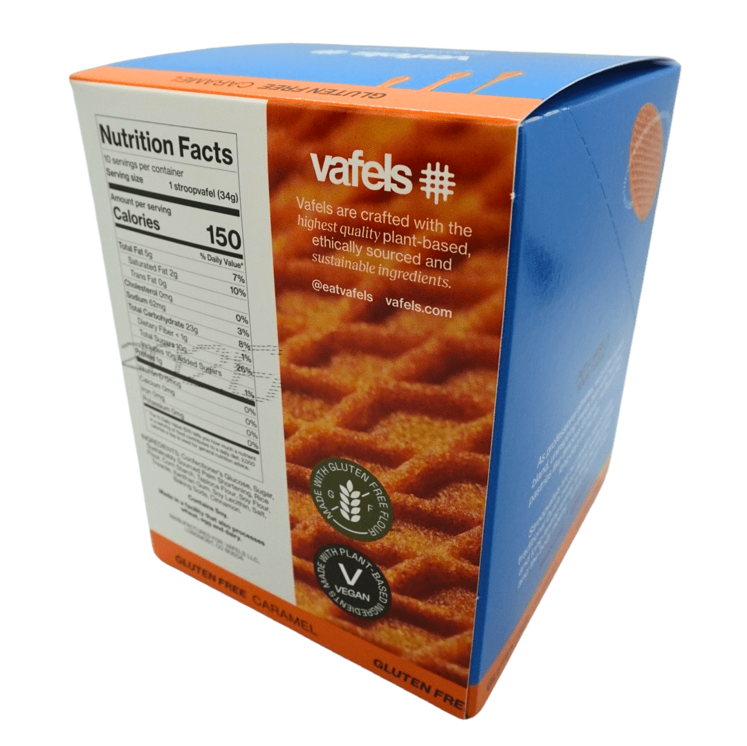 Gluten - Free Caramel Stroopvafels - Box of 10 - Now Shipping! - Vafels