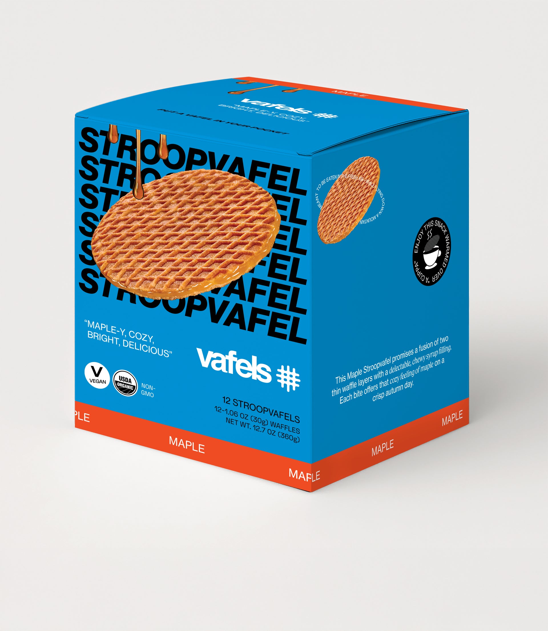Maple Stroopvafels - Box of 12 - New Blue Packaging!!