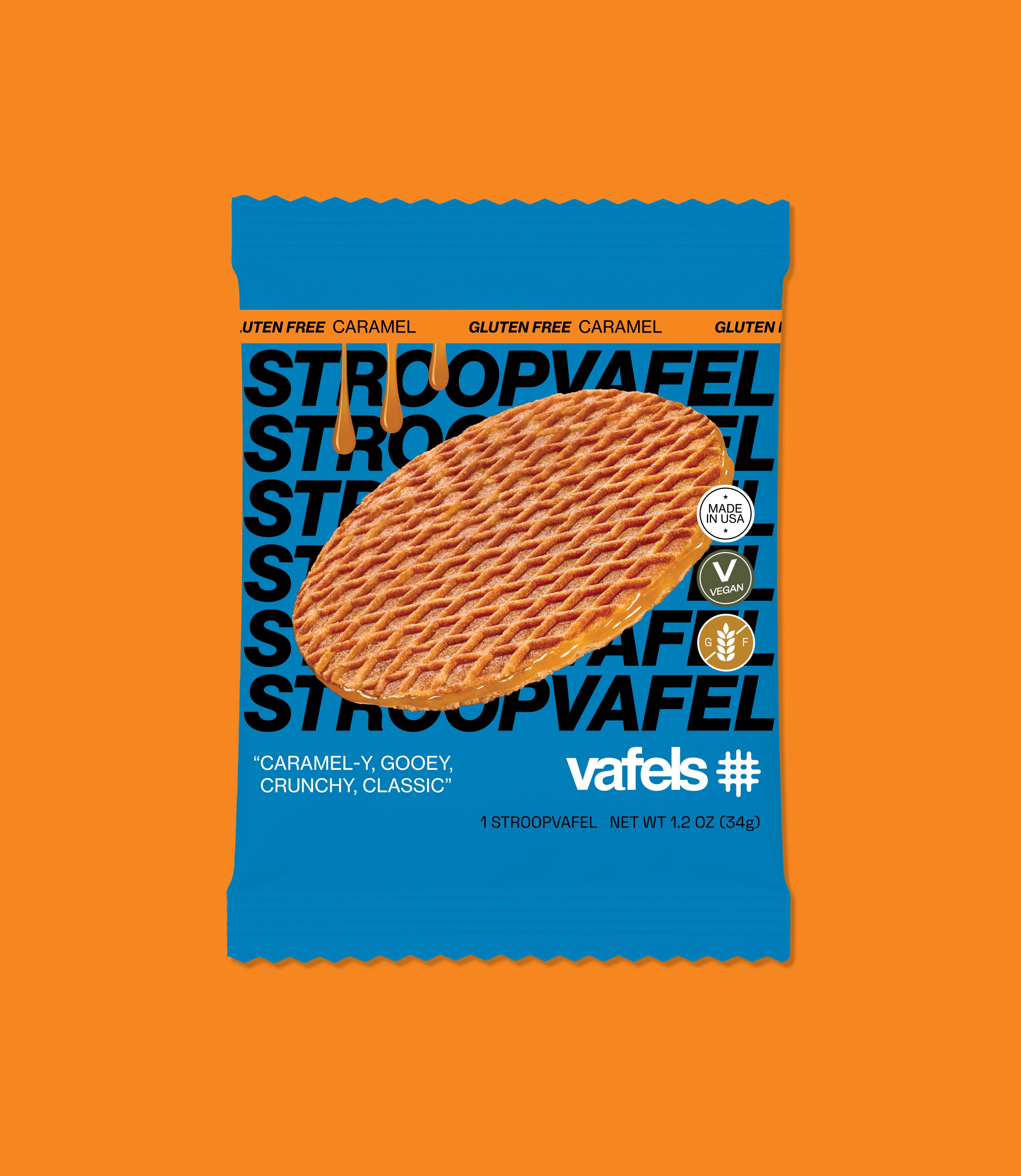 Gluten - Free Caramel Stroopvafels - Box of 10 - Vafels