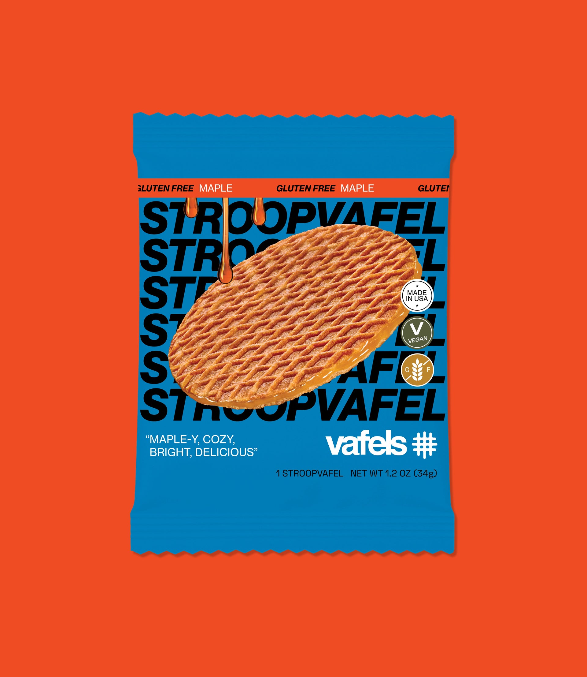 Gluten - Free Maple Stroopvafels - Box of 10 - Vafels