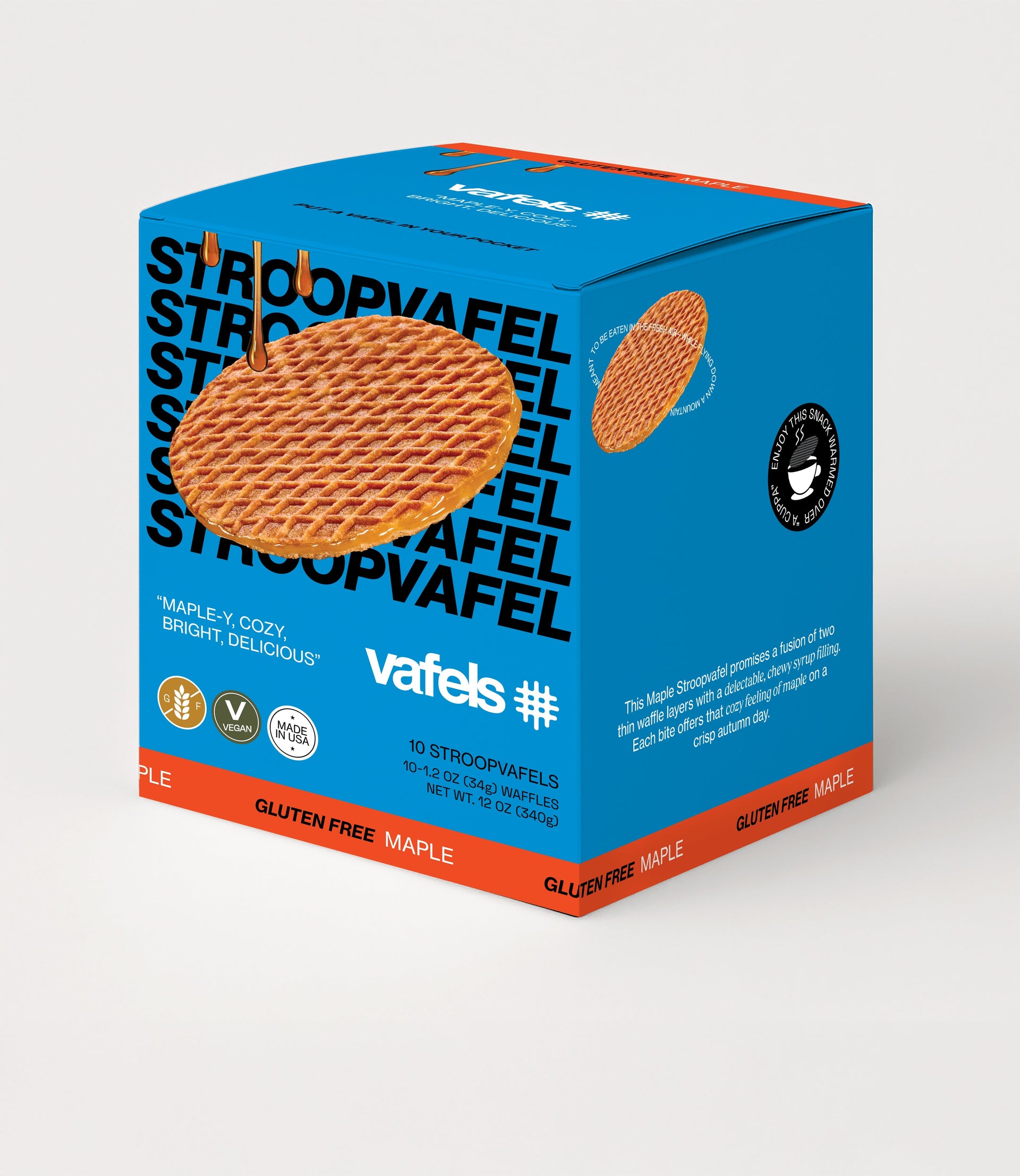 Gluten - Free Maple Stroopvafels - Box of 10 - Vafels